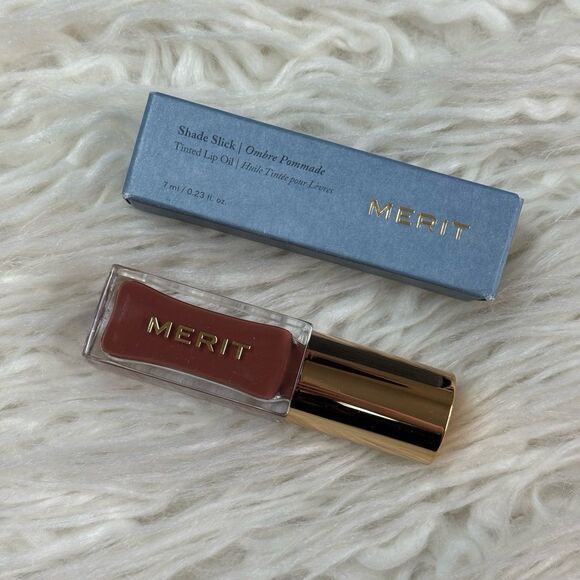 Merit Shade Slick Hydrating Tinted Lip Oil Taupe - Picture 2 of 9
